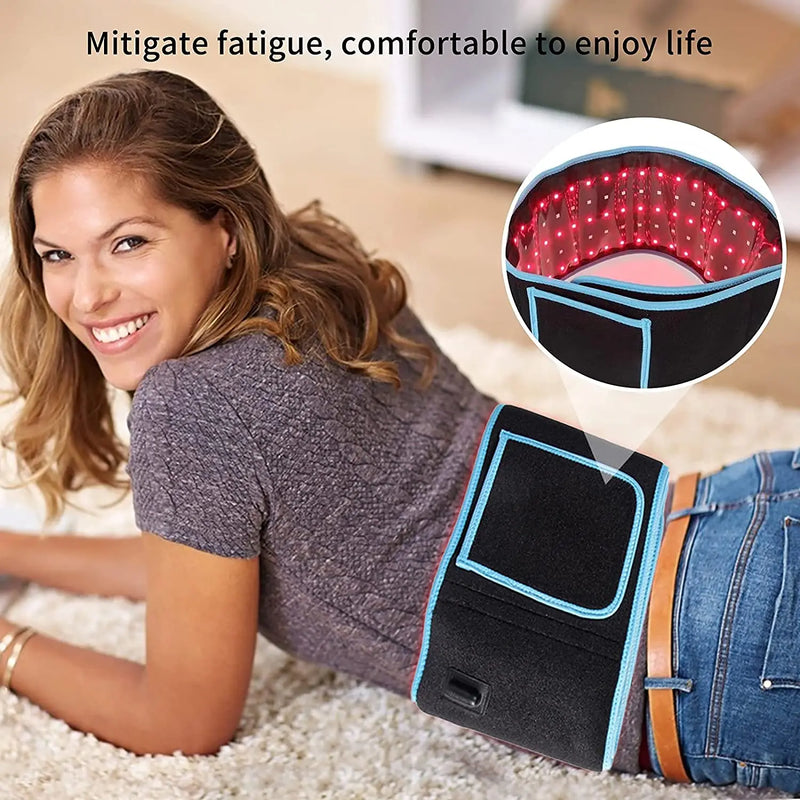 Dual-Wavelength Red & Infrared Light Therapy Belt