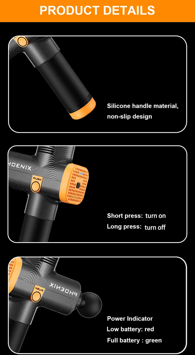 Deep Tissue Massage Gun – Professional Muscle Recovery & Relaxation