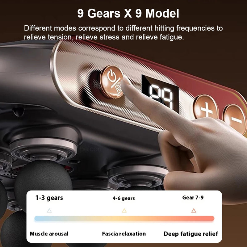 Fascia Gun Pro – 6-in-1 Deep Tissue Massager for Complete Muscle Recovery