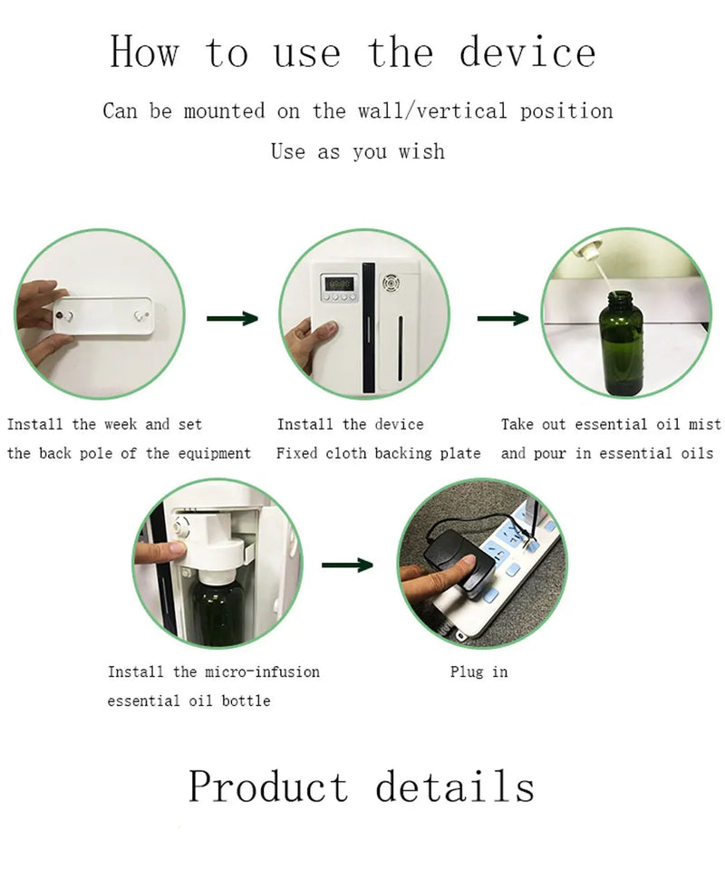 Commercial-Grade Bluetooth Aroma Diffuser