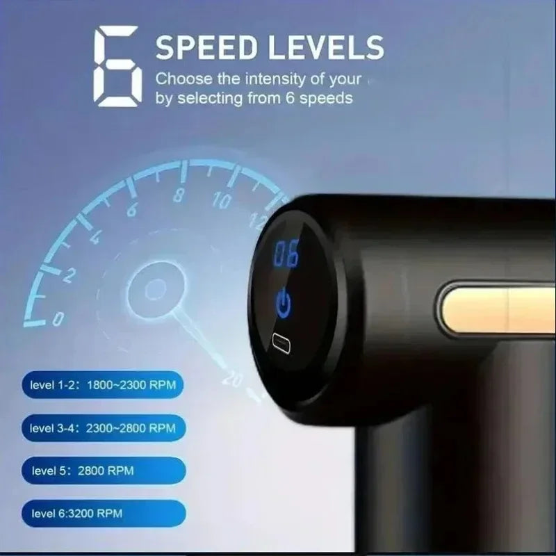 Portable Fascia Massage Gun Deep Tissue