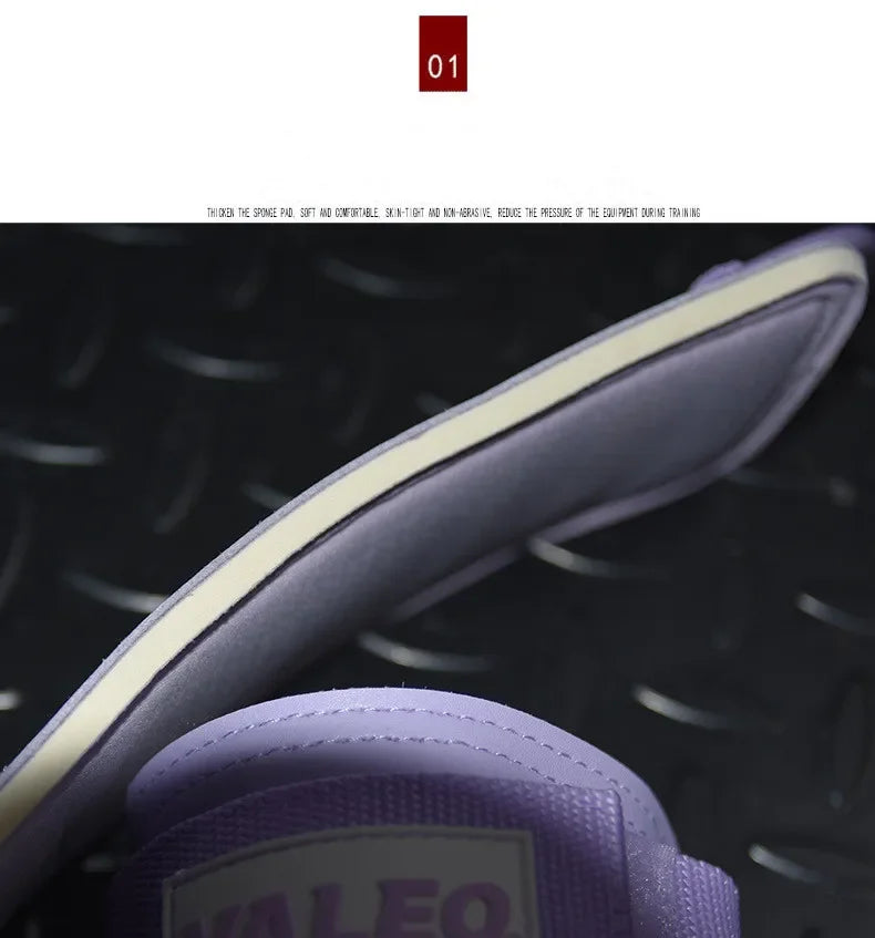 Leather Fitness Ankle Straps Adjustable D-Ring Foot Support