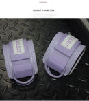 Leather Fitness Ankle Straps Adjustable D-Ring Foot Support