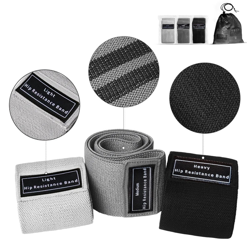 Fabric Resistance Booty Bands – Premium Glute & Thigh Sculpting Bands