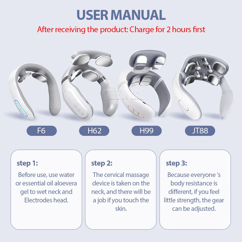 Smart Wireless Neck & Back Massager with Heat + TENS Therapy