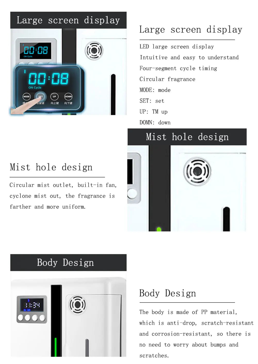 Commercial-Grade Bluetooth Aroma Diffuser