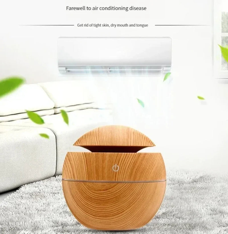 Wood Grain Ultrasonic Humidifier