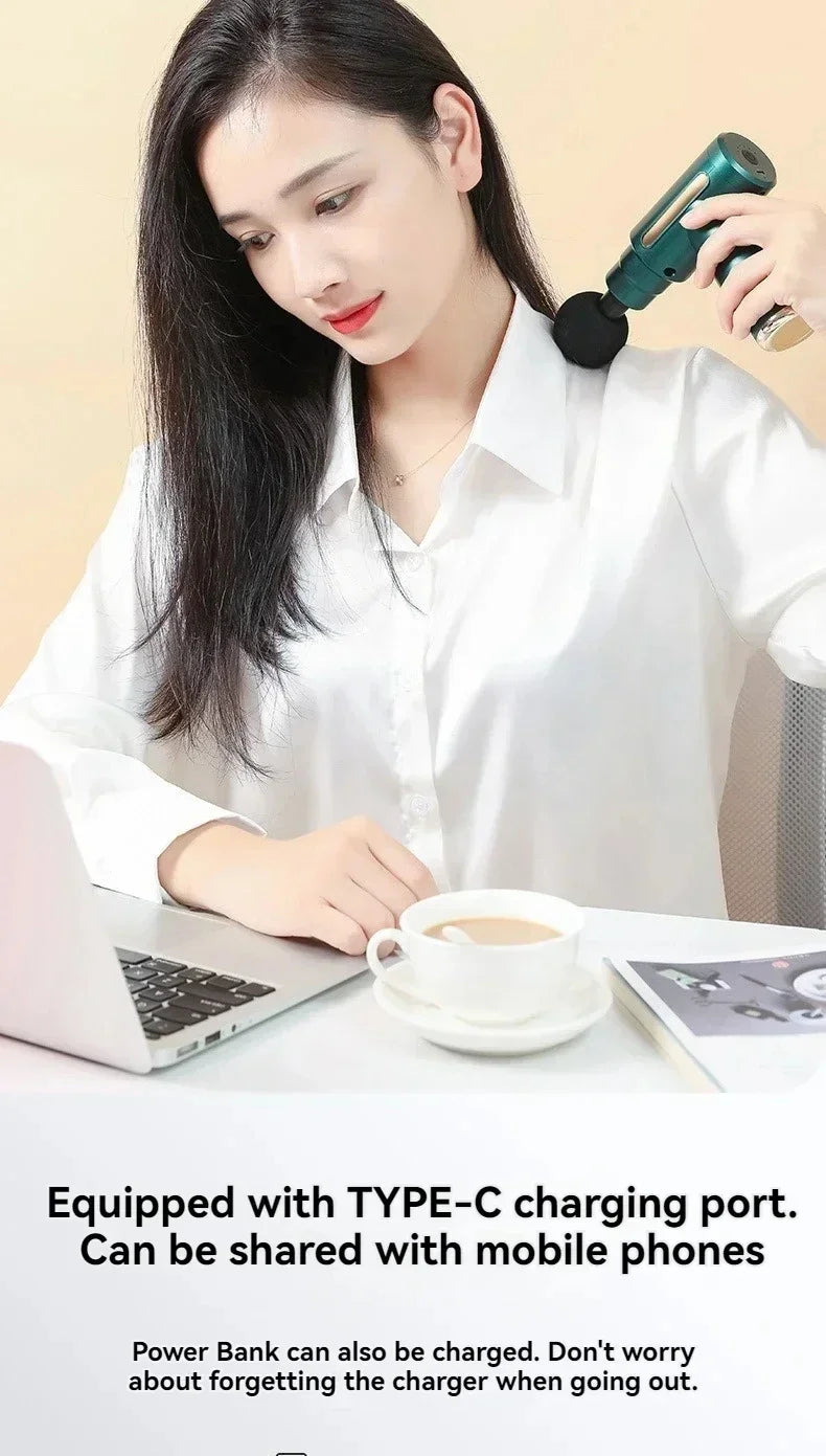 Portable Fascia Massage Gun Deep Tissue