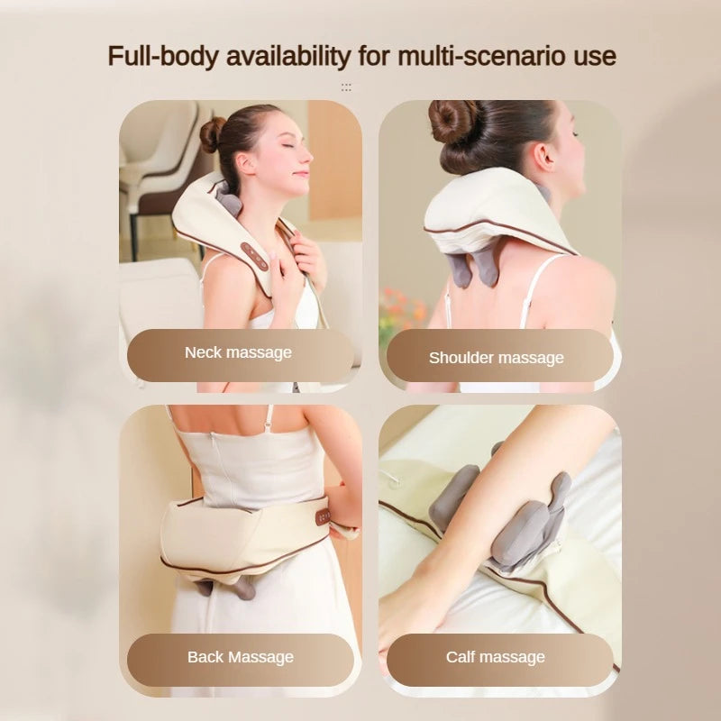 Deep Tissue Shiatsu Neck & Shoulder Massager with Heat