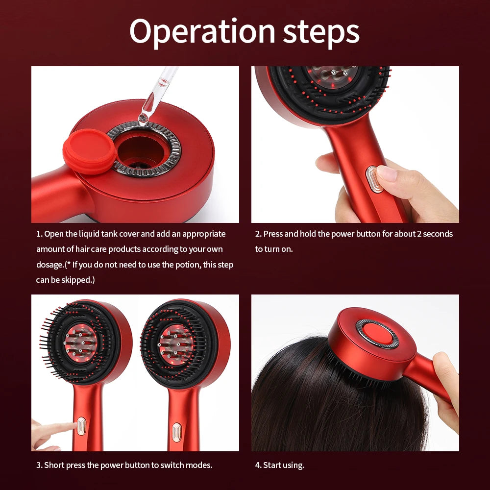 Advanced Laser Hair Therapy Massage Comb 3 Modes
