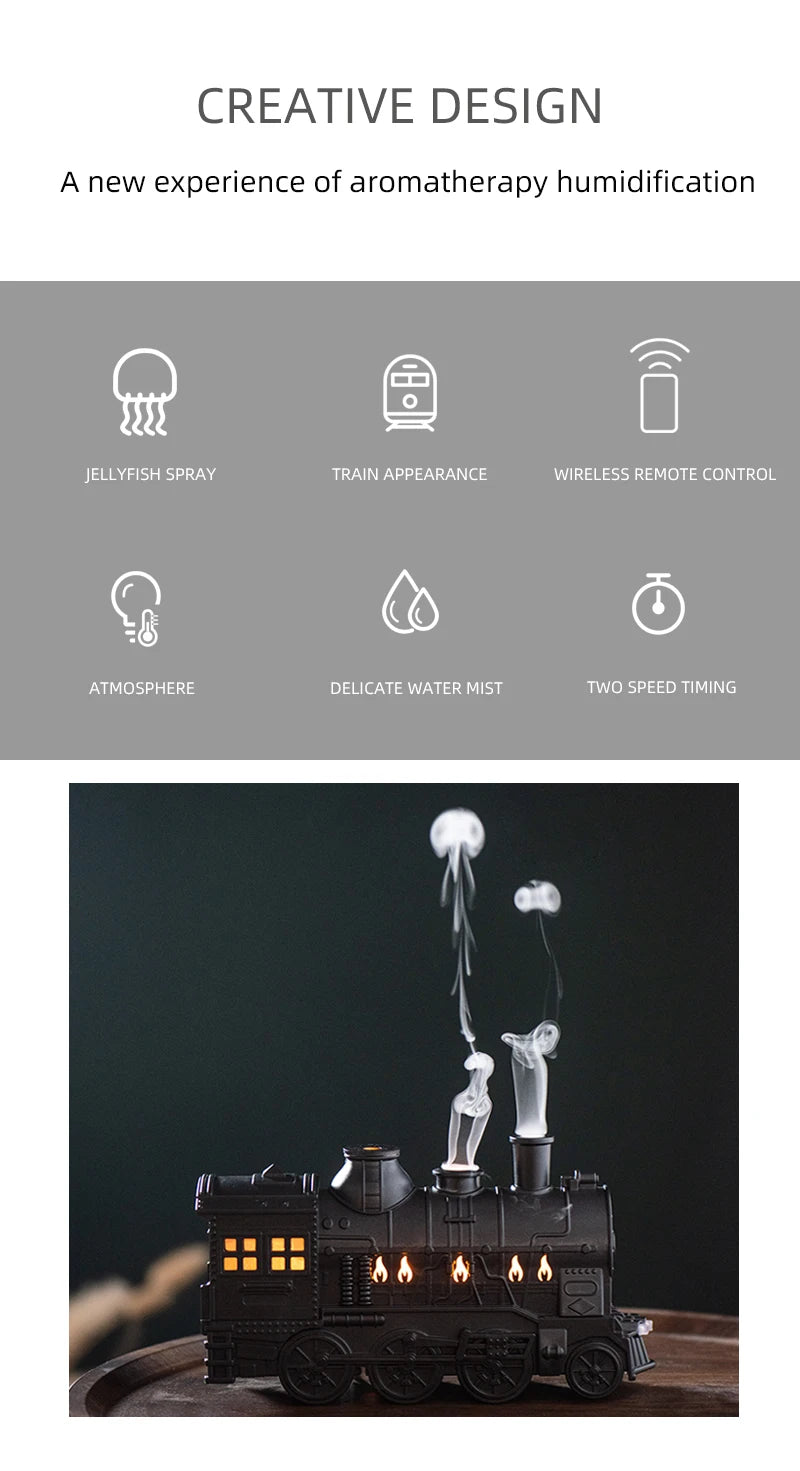 Train Cannon Ultrasonic Humidifier