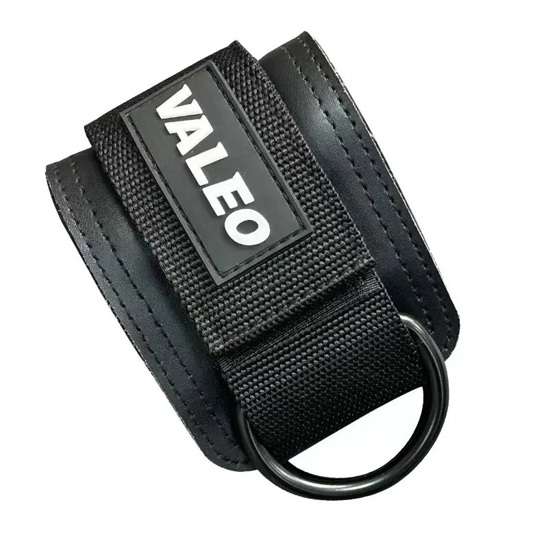 Leather Fitness Ankle Straps Adjustable D-Ring Foot Support