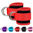 Fitness Ankle Straps Adjustable D-Rings