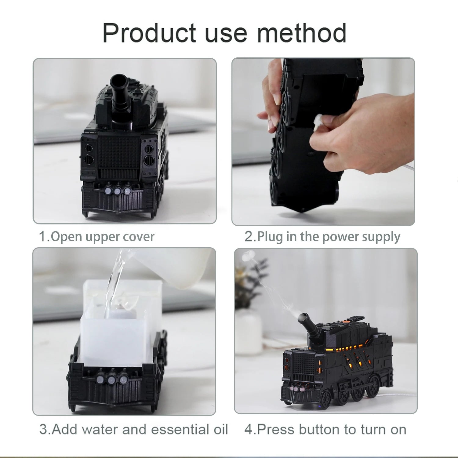 Train Cannon Ultrasonic Humidifier
