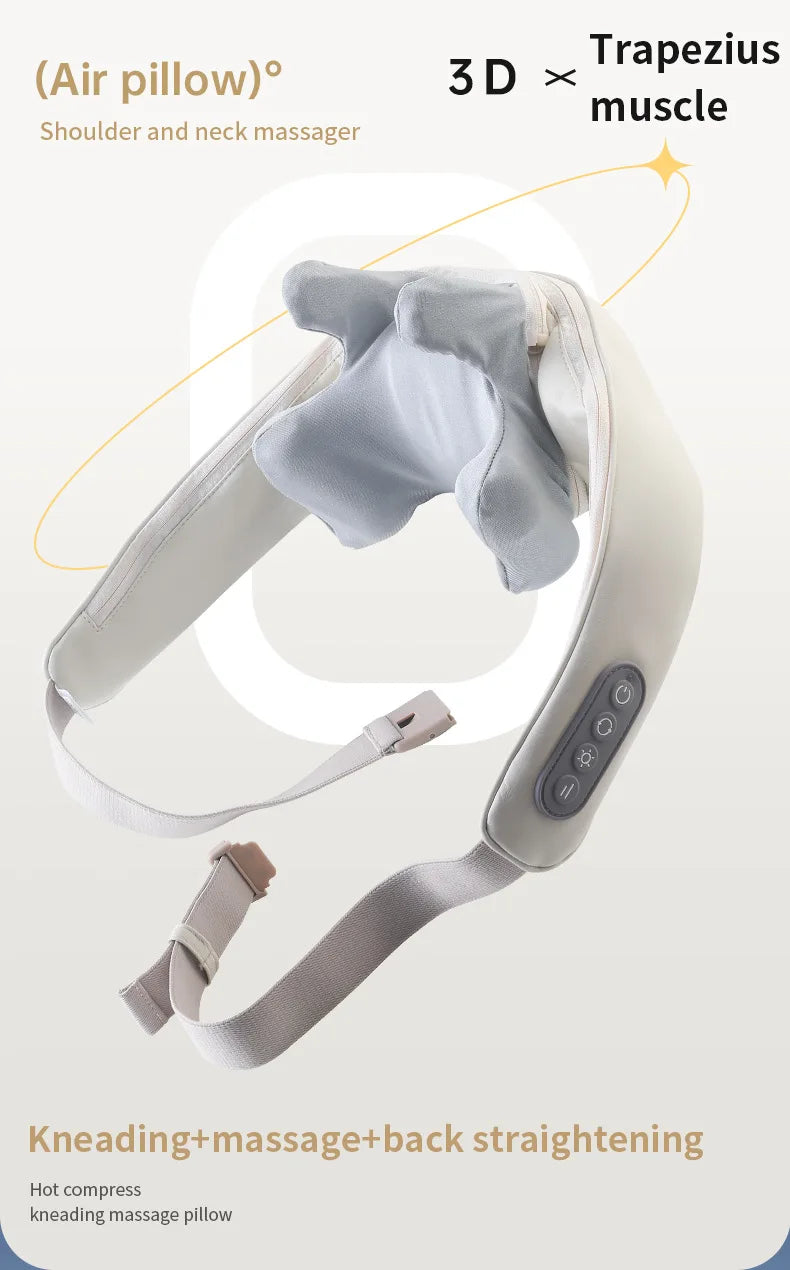 Wireless 3D Kneading Neck & Shoulder Massager