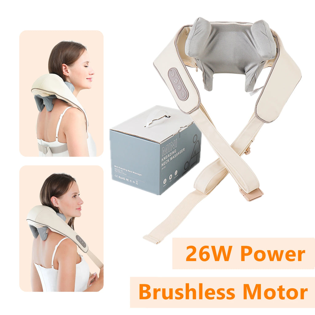 Wireless 3D Kneading Neck & Shoulder Massager