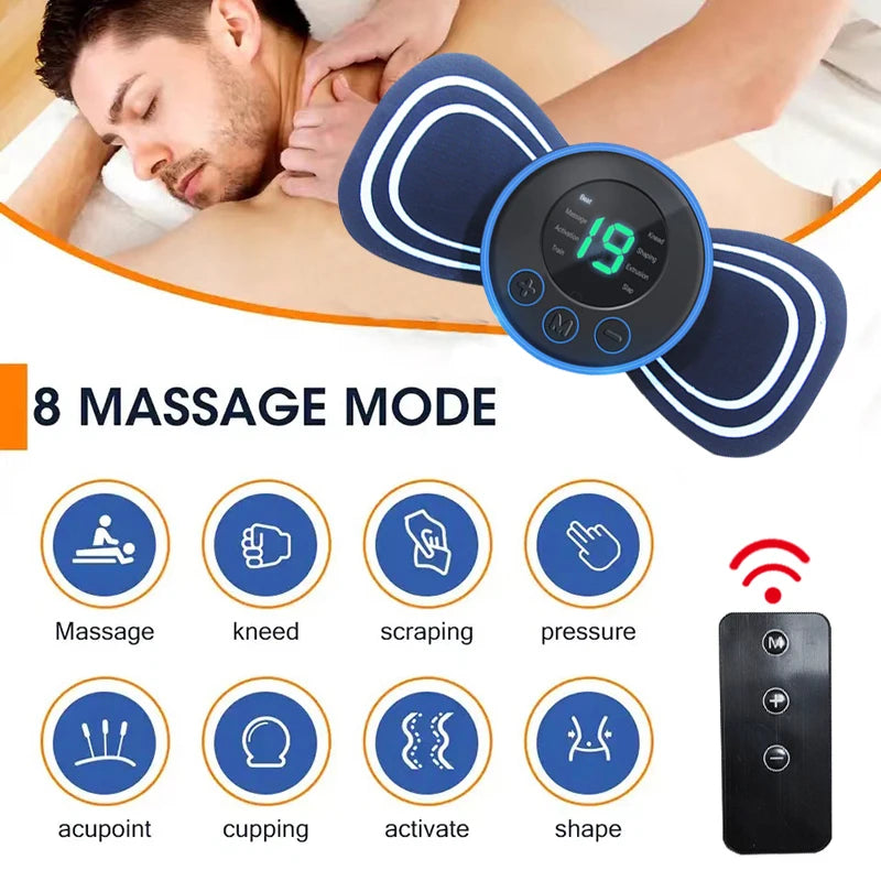 Smart Cervical Massage Patch with Remote Control