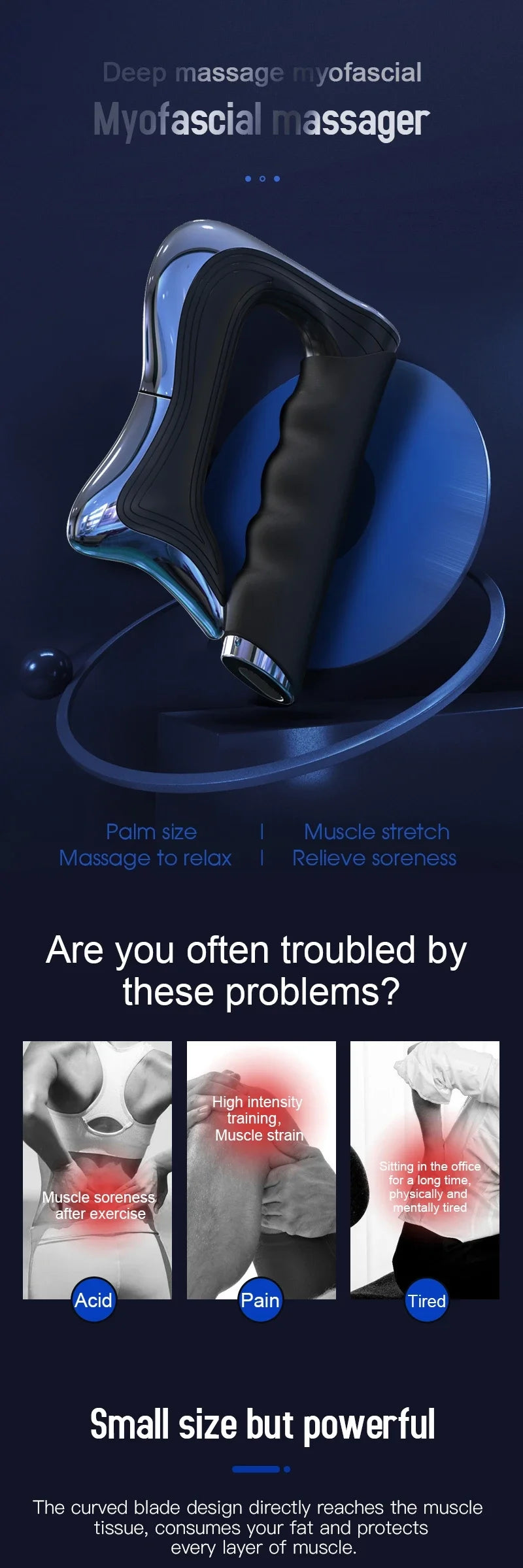 Electric Scraping Fascia Massage Gun – Advanced Muscle Stimulator & Recovery Tool