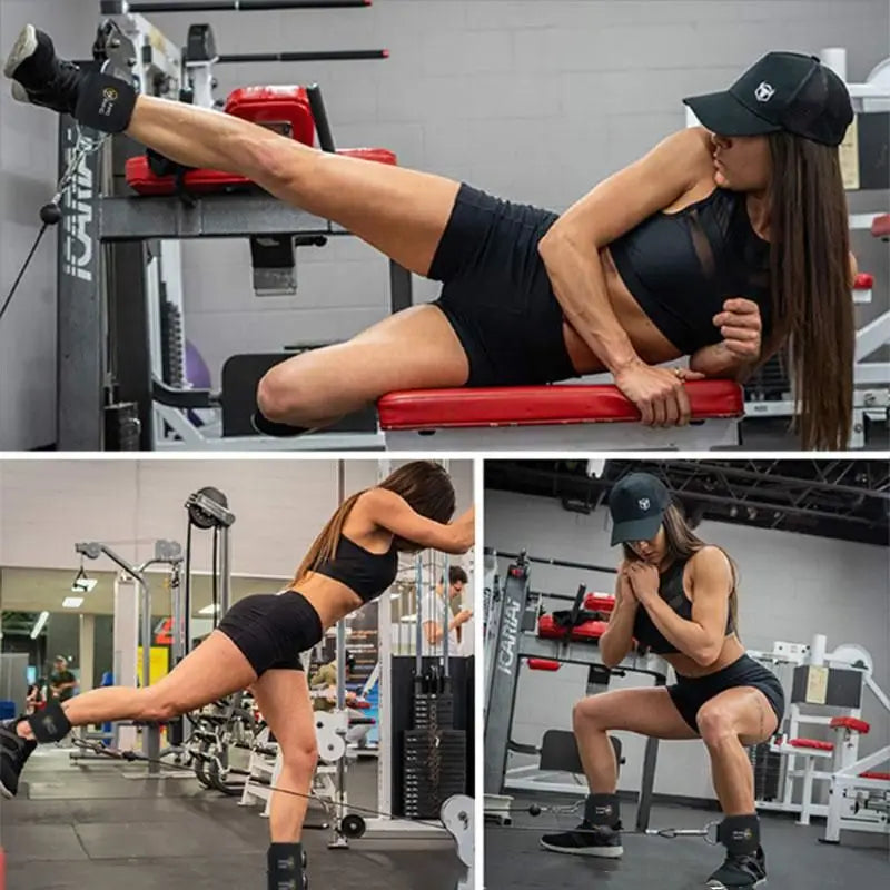 Ankle Strap for Cable Machines and Resistance Bands