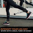 Fitness Ankle Straps Adjustable D-Rings