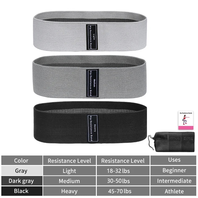Fabric Resistance Booty Bands – Premium Glute & Thigh Sculpting Bands