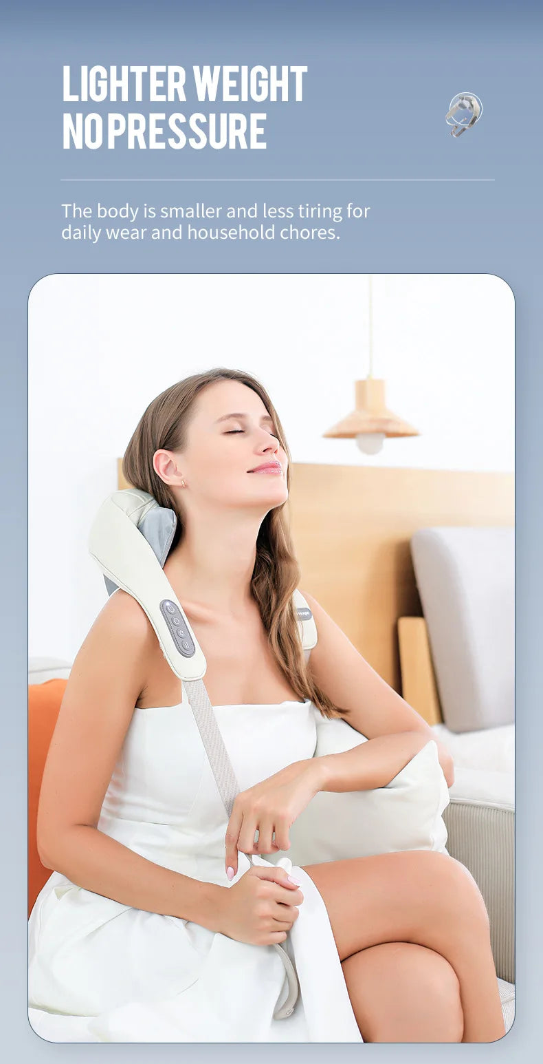 Wireless 3D Kneading Neck & Shoulder Massager