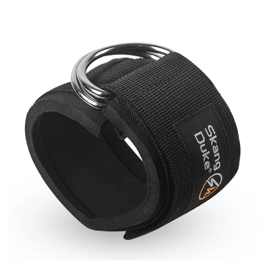 Fitness Ankle Straps D-Ring Support Cuffs Gym Leg Strength