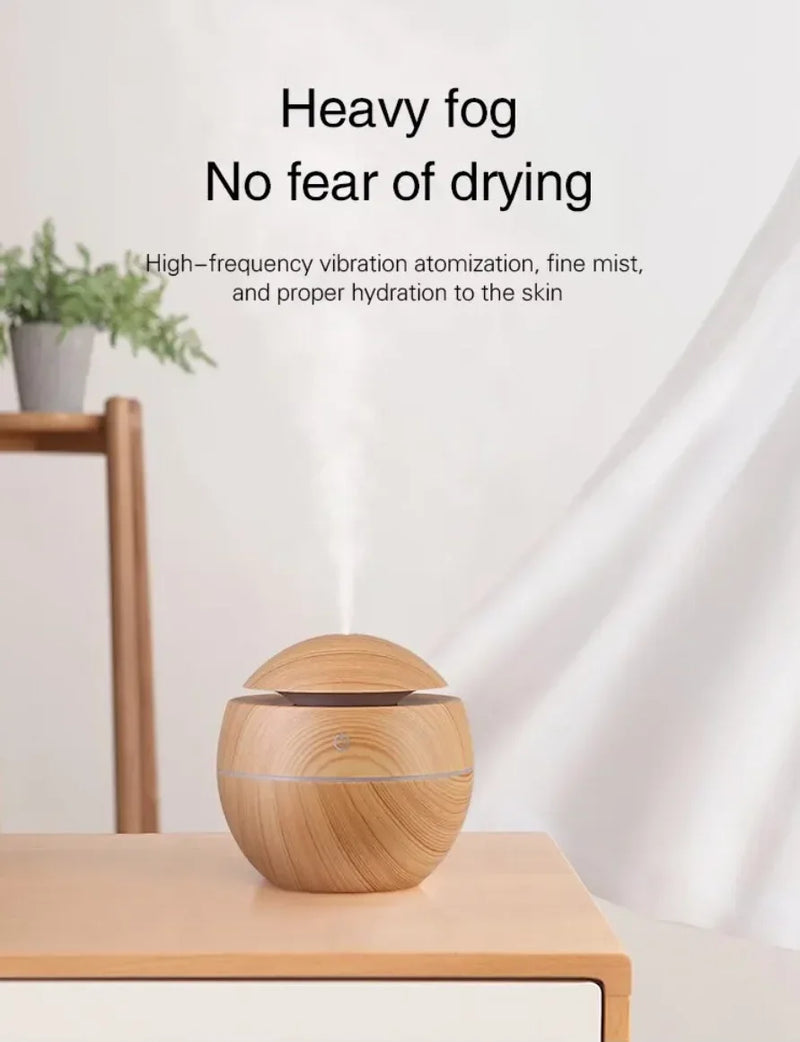 Wood Grain Ultrasonic Humidifier
