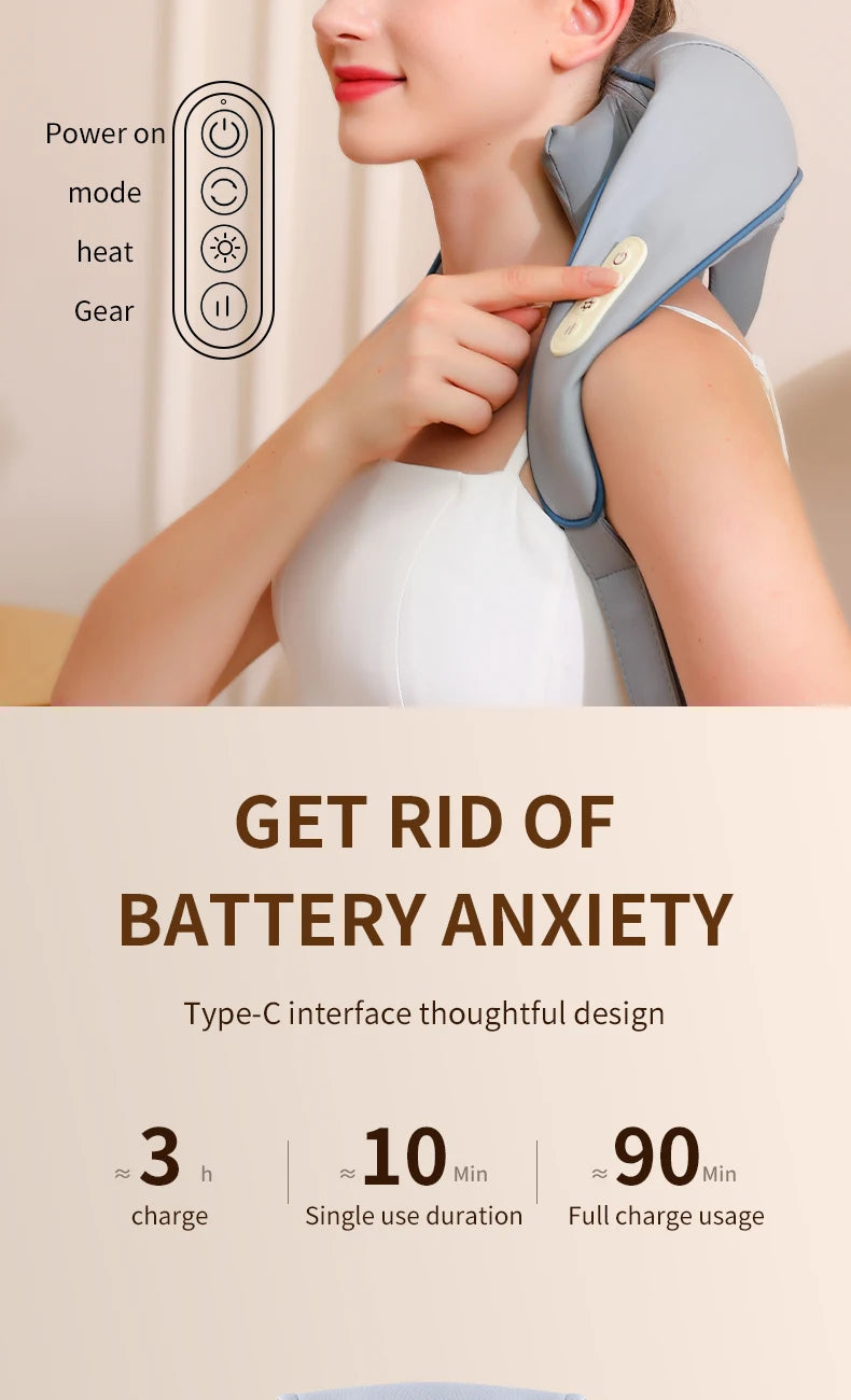 Wireless Neck And Shoulder Kneading Massage