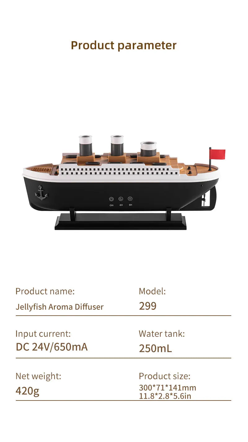 Train Cannon Ultrasonic Humidifier