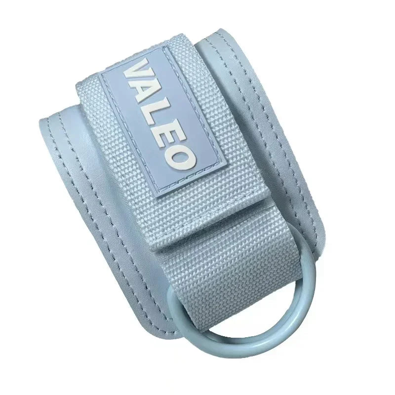 Leather Fitness Ankle Straps Adjustable D-Ring Foot Support