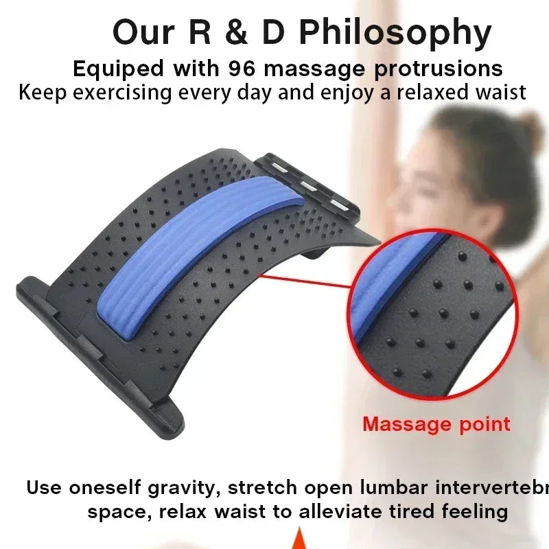 Spine Align Pro – 5-in-1 Adjustable Back Stretcher & Massager