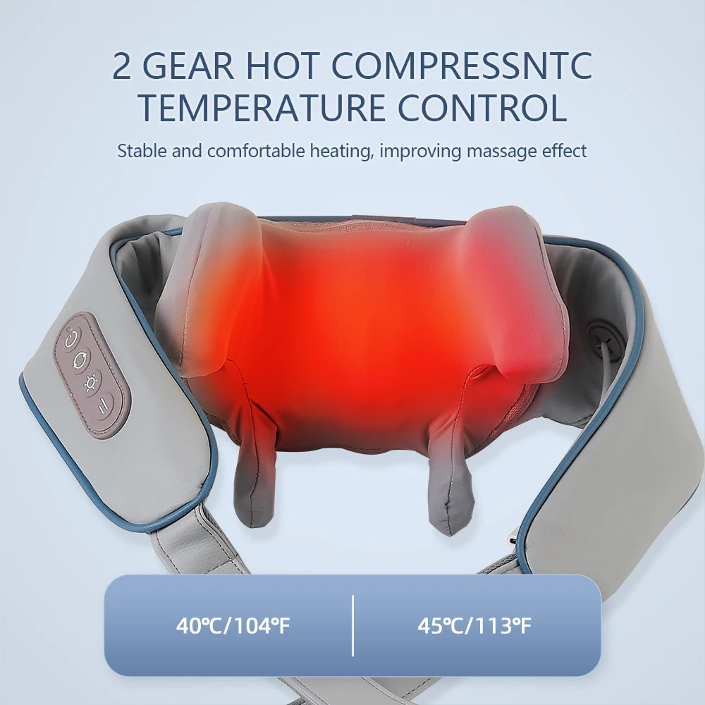 Wireless 3D Kneading Neck & Shoulder Massager