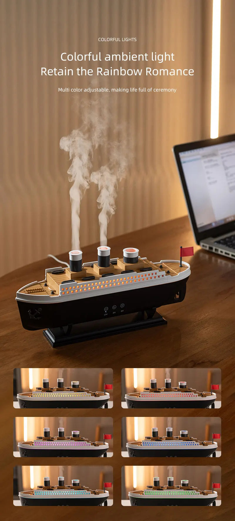 Train Shape Ultrasonic Air Humidifier
