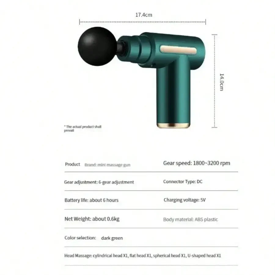 Mini Muscle Massage Gun – Compact Deep Tissue Percussion Massager