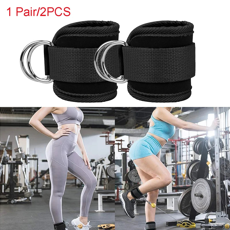 ProFit Ankle Cuff System – Heavy Duty Double D-Ring Straps (2-Pack)