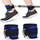 Fitness Ankle Straps Adjustable D-Rings