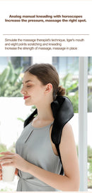Wireless 3D Shiatsu Neck & Shoulder Massager