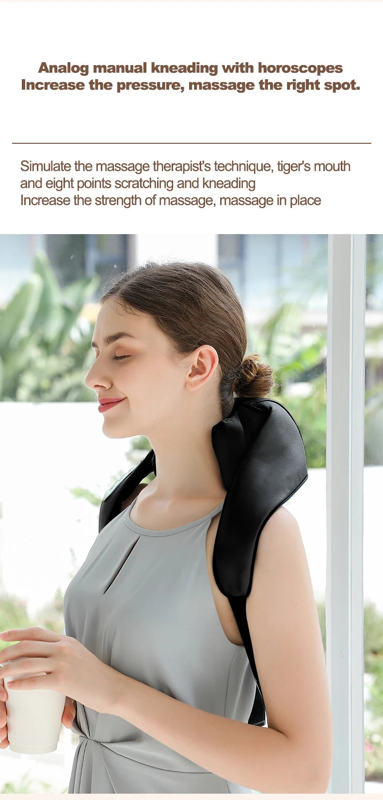 Wireless 3D Shiatsu Neck & Shoulder Massager