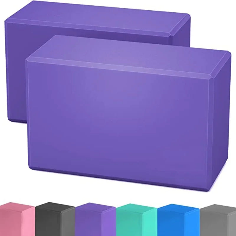 Premium Yoga Blocks (Set of 2) – High-Density EVA Support Bricks for Enhanced Practice