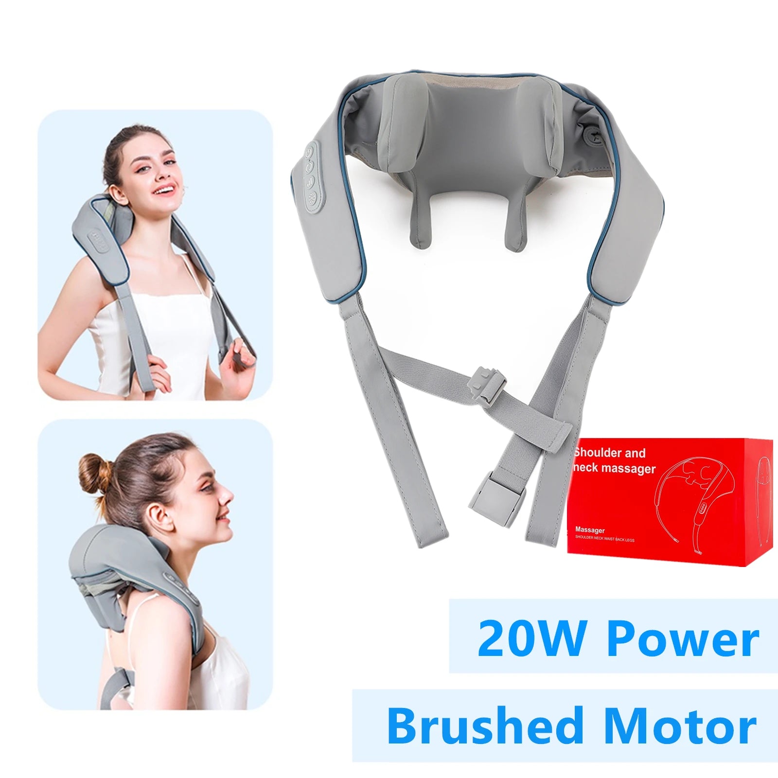 Wireless 3D Kneading Neck & Shoulder Massager