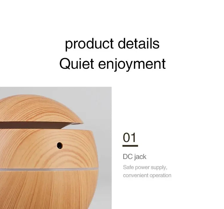 Wood Grain Ultrasonic Humidifier