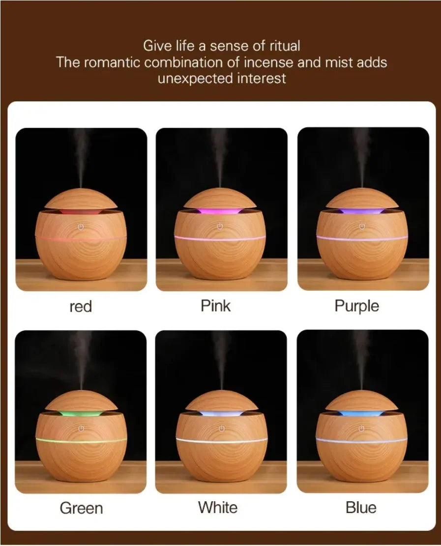 Wood Grain Ultrasonic Humidifier