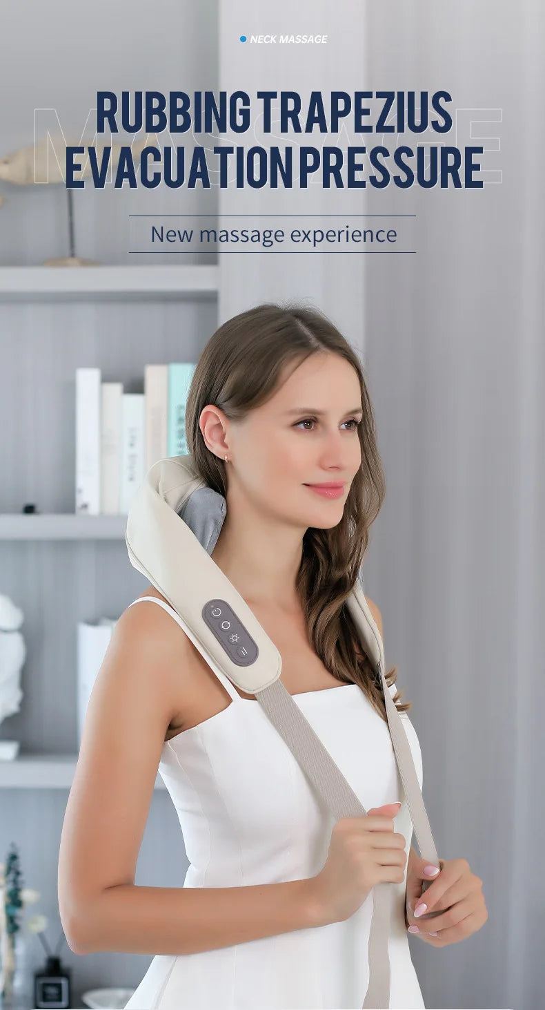 Wireless 3D Kneading Neck & Shoulder Massager