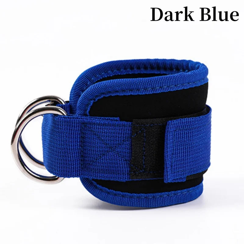 Fitness Ankle Straps Adjustable D-Rings