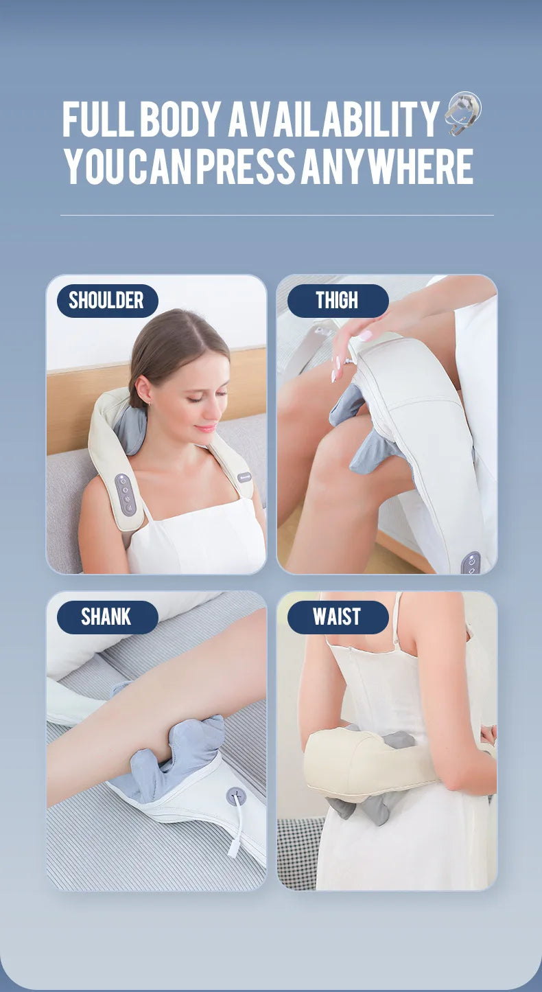 Wireless 3D Kneading Neck & Shoulder Massager