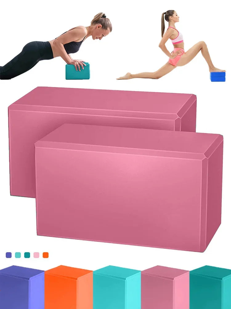 Premium Yoga Blocks (Set of 2) – High-Density EVA Support Bricks for Enhanced Practice