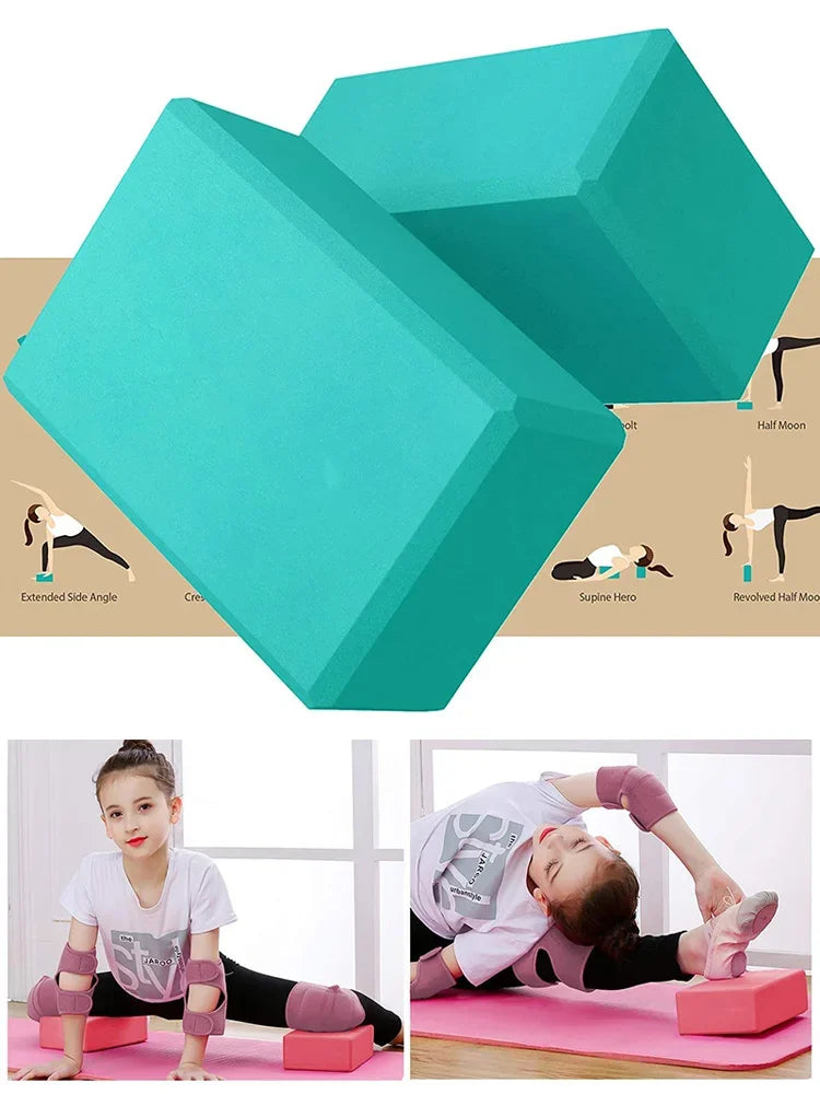 Premium Yoga Blocks (Set of 2) – High-Density EVA Support Bricks for Enhanced Practice