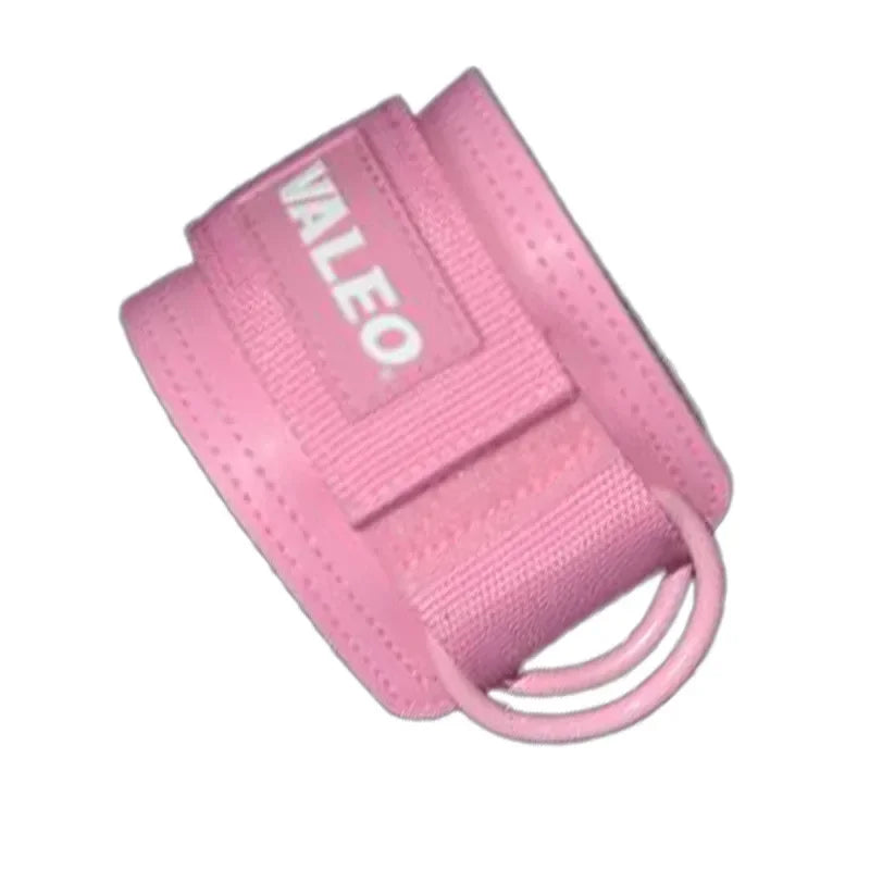 Leather Fitness Ankle Straps Adjustable D-Ring Foot Support