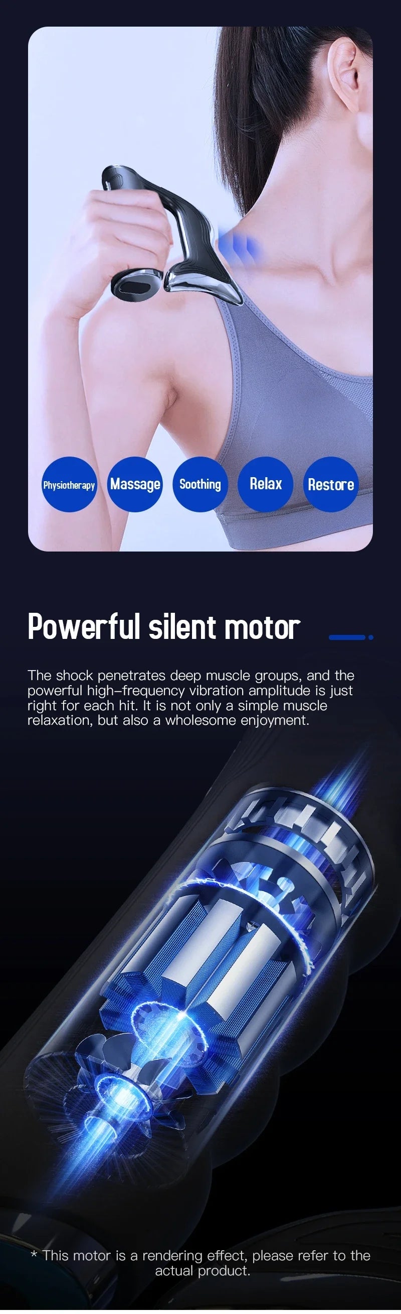 Electric Scraping Fascia Massage Gun – Advanced Muscle Stimulator & Recovery Tool